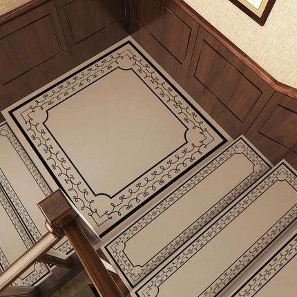 Elegant Non-Slip Leather Stair Mat - Premium Water-Absorbent Carpet for Home Elegance