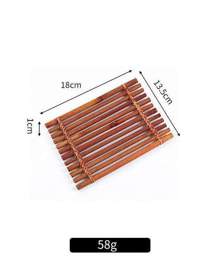 Artistic Bamboo Sushi Platter - Elegant Japanese Serving Tray