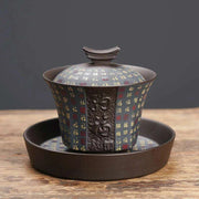 Elegant Purple Clay Tea Infuser Teapot - Ideal for Cozy Tea Gatherings