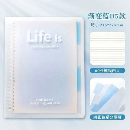 Customizable Ombre A5 & B5 Notebook Set for Stylish Office & School Essentials