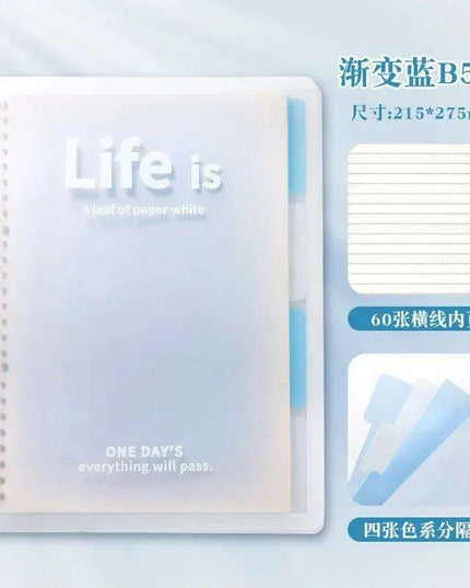 Customizable Ombre A5 & B5 Notebook Set for Stylish Office & School Essentials