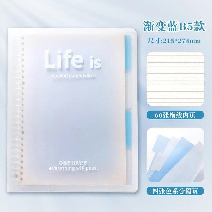 Customizable Ombre A5 & B5 Notebook Set for Stylish Office & School Essentials