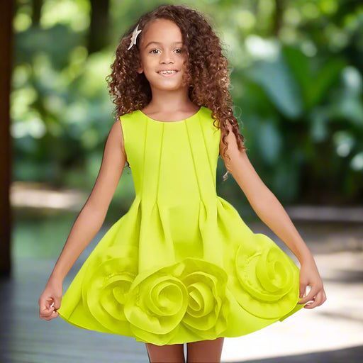 Summer Sleeveless Flower Princess Dress for Girls - Birthday Party Outfit for Kids