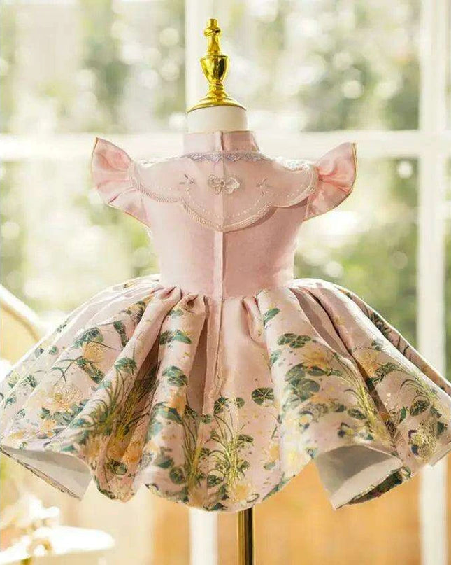 Stylish National Ethnic Children's Ball Gown for Birthday and Baptism