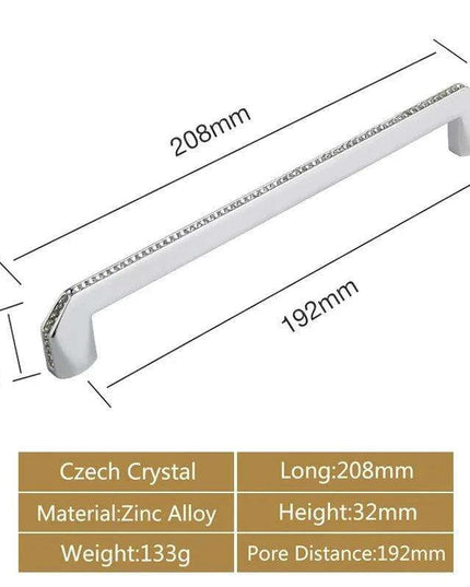 Luxurious Gold and Crystal Cabinet Pulls - Exquisite Design and Lasting Quality