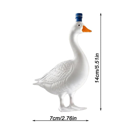Frosted Glass Goose Whiskey Decanter – Personalized 1PC & 2PCS Set
