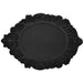 Embossed Elliptic Flower Silicone Placemat Set for Elegant Table Decor