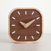 Elegant Black Walnut Table Clock - Modern Scandinavian Design
