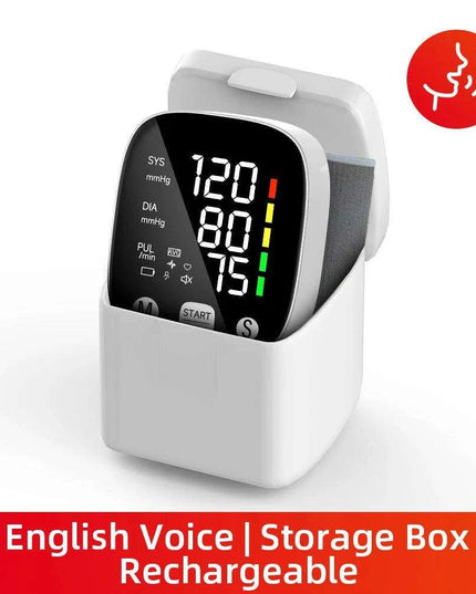 Revolutionary Multilingual LED Wrist Blood Pressure Monitor - Your All-in-One Health Assistant