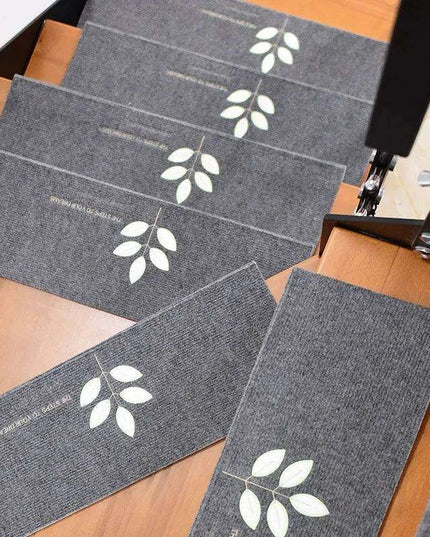 Stylish and Secure Plush Stair Mat Collection with Elegant Patterns