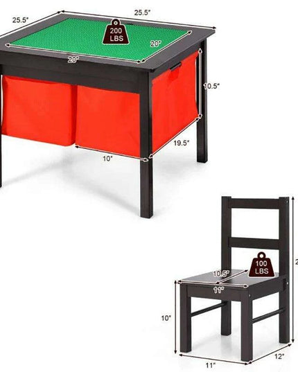 Creative Kids' Play and Study Table Set with Storage - Engaging Furniture for Educational Fun