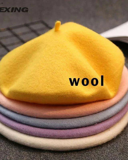 Chic Wool Beret for Women - Timeless Style Meets Cozy Comfort
