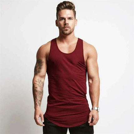 Men's Bodybuilding Sleeveless Workout Tank Top for Fitness and Sports