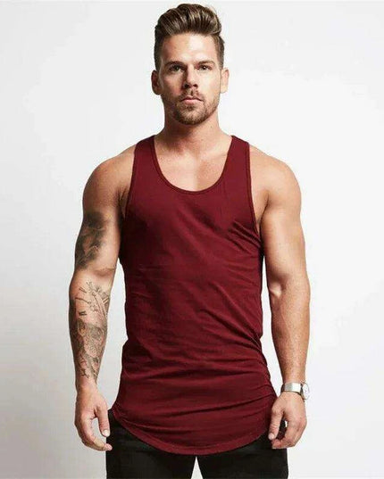 Men's Bodybuilding Sleeveless Workout Tank Top for Fitness and Sports