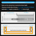 24" Premium Galvanized Steel Push-to-Open Drawer Slides - Heavy-Duty Pair for Cabinetry