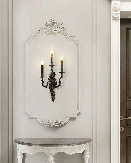 European Rococo Antique Brass Wall Light - Elevate Your Home's Elegance