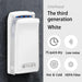 Rapid-Dry 1800W HEPA Commercial Jet Hand Dryer - Ultra-Fast Drying Solution for Restrooms