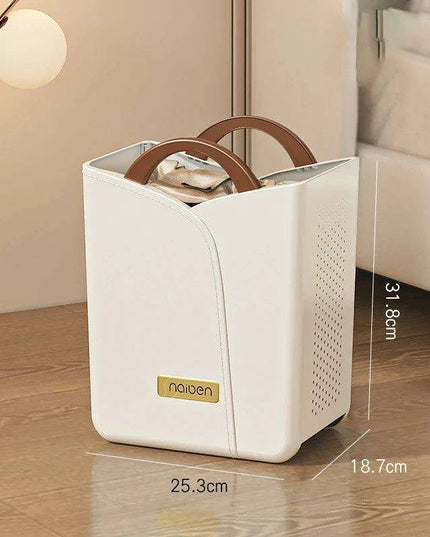 Elegant Space-Saving Laundry Basket for Convenient Organization