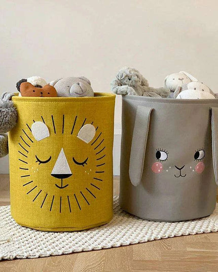 Elegant Flip-Lid Laundry Organizer Box in White