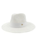 Chic Macaron White Straw Hat for Summer Travel - Essential Sun Protection for Beach Days 2023