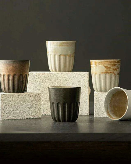 Artisan Japanese Stoneware Gradient Mugs - Ideal for Coffee and Tea Lovers