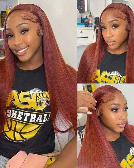 Confidence Boost Chestnut Brown 13x4 Lace Front Wig - Effortless Elegance and Style