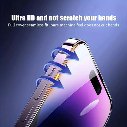 AKABEILA HD Tempered Glass Screen Protector for iPhone 11-17, Easy Ins