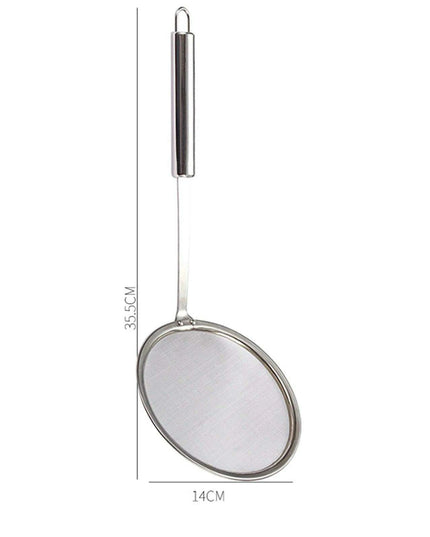Precision Stainless Steel Skimmer Spoon for Effortless Cooking and Filtration