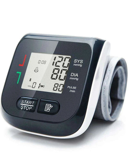 Wrist-Fit Digital Blood Pressure & Heart Rate Tracker for Optimal Health Monitoring