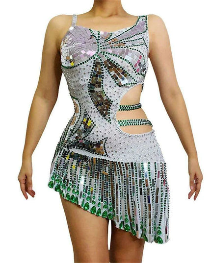 Radiant Glamour: Stunning Sheath Mini Dress for Enchanting Evenings