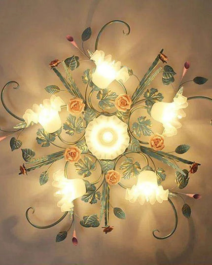 Whimsical Blossom Illuminating Chandelier for Romantic Interiors and Celebratory Events