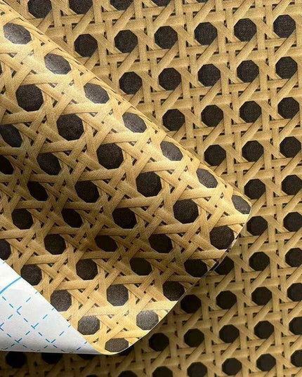 Bamboo Pattern Waterproof Rattan Contact Paper for DIY Furniture Renovation and Cabinet Decor