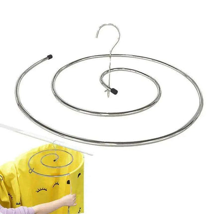 Space-Saving Stainless Steel Spiral Laundry Drying Rack for Large Item Quick Drying