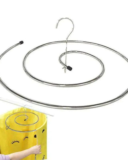 Space-Saving Stainless Steel Spiral Laundry Drying Rack for Large Item Quick Drying