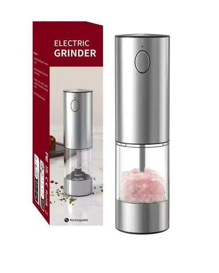 Automatic Rechargeable Salt and Pepper Grinder Duo with Adjustable Coarseness and Built-in LED Light
