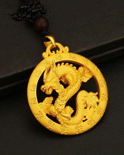 24K Yellow Gold Prosperity Pig Pendant: Pure 999 Gold Charm