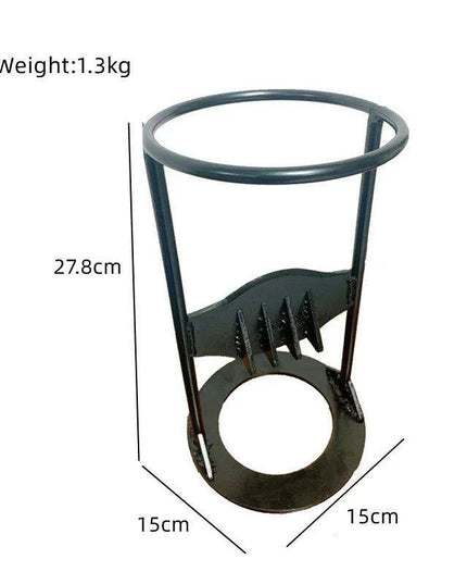 Artisan Cast Iron Log Splitting Wedge - Essential Tool for Camping and Outdoor Adventures