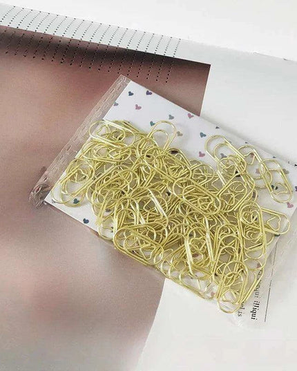 Vibrant Metal Paper Clips - 50-Pack - Essential for Efficient School and Office Organization