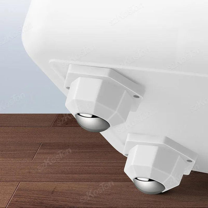 Versatile 360° Mini Swivel Caster Wheel Set - 4Pcs Stainless Steel & Nylon Adhesive Furniture Movers