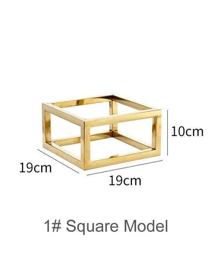 Stylish Stainless Steel Multi-Layered Snack and Dessert Tower for Celebrations