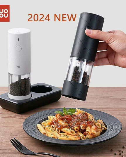 LED Electric Spice Mill Set - 6 Adjustable Grinding Modes for Seasoning Perfection