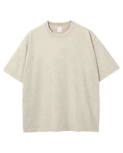 Men's Retro Loose Fit Heavy Cotton Casual T-Shirts - Short Sleeve Vintage Tees for Every Occasion