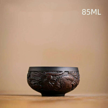 Handcrafted 85ML Jianshui Purple Pottery Tea Set