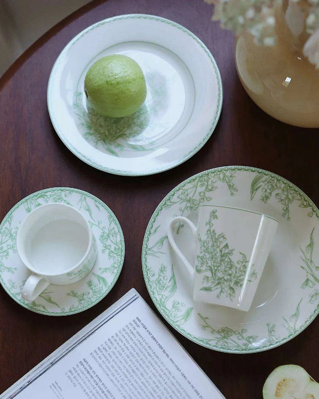 Elegant Lily of the Valley Porcelain Dining Set