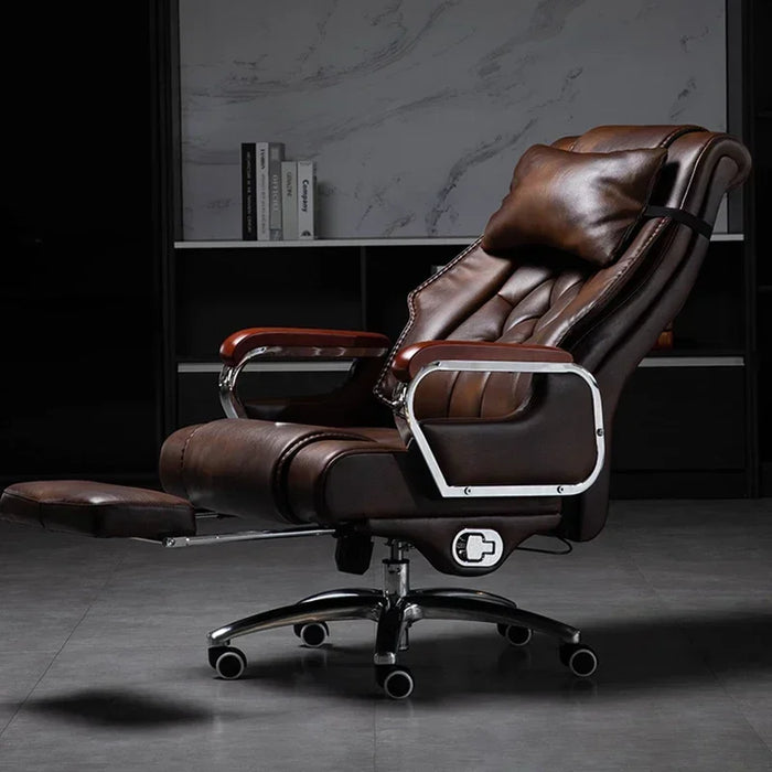 Elegant Leather Office Chair for Executive Comfort