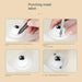 Self-Adhesive 360° Swivel Caster Wheels - Mini Stainless Steel Furniture Rollers with Universal Ball Mechanism