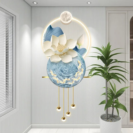 Luxury LED Wall-Mounted Mural Lamp with Engraving