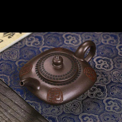 Purple Clay Kung Fu Tea Set with Handcrafted 200ml Pot