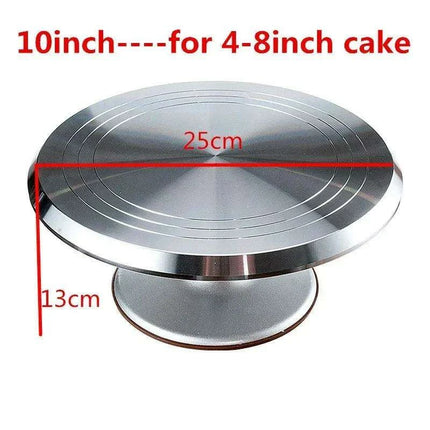Professional Stainless Steel Cake Decorating Turntable Kit with Mold for Impressive Creations