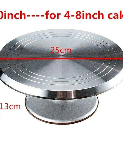 Professional Stainless Steel Cake Decorating Turntable Kit with Mold for Impressive Creations